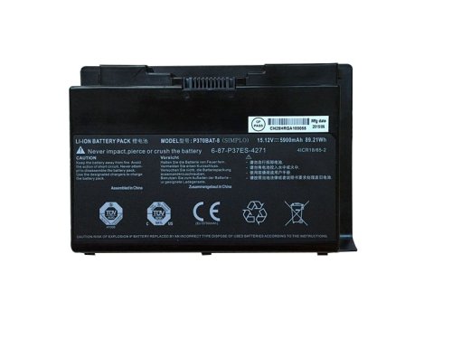 5900mAh 89.21Wh 8 Cell Battery Clevo P751ZM P370SM p370EM P375SM Battery