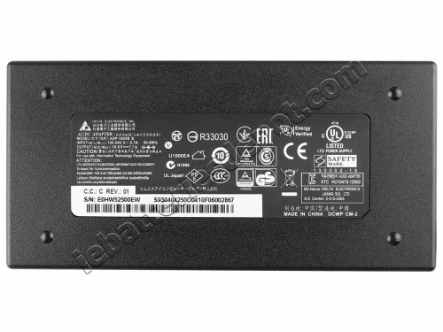 Original 150W Slim MSI GE72 6QE81 Adapter Charger + Power Cable