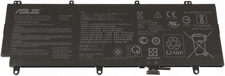 3255mAh 50Wh 4 Cell Asus ROG Zephyrus S GX531 Battery - Click Image to Close