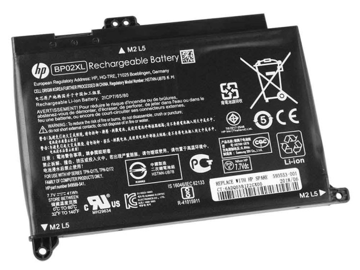 Original 41Wh Laptop Battery HP BP02XL BP02041XL 849569-421 - Click Image to Close