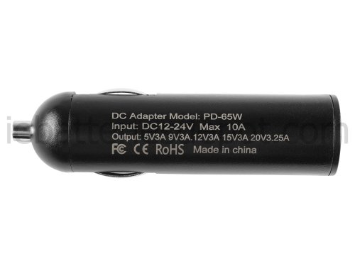 65W USB-C Dell Latitude 5520 Dell Latitude 3320 Adapter Car Charger