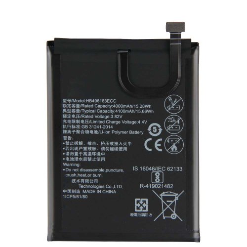 Original 4100mAh 15.66Wh 2 Cell Huawei HB496183ECC Battery