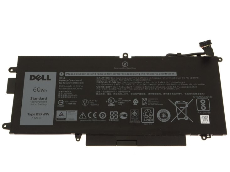 7890mAh 60Wh 4 Cell Dell Latitude 5289 Battery - Click Image to Close