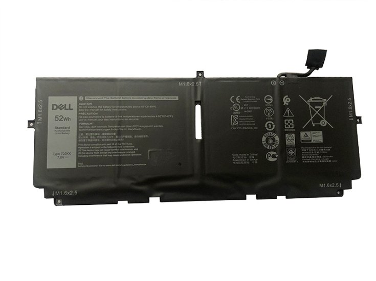 6500mAh 52Wh 4 Cell Dell 2XXFW 722KK FP86V WN0N0 Battery - Click Image to Close