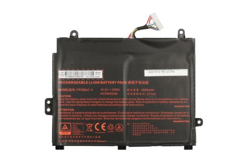 Original 3500mAh 55Wh 4-Cell Battery Clevo P950HR