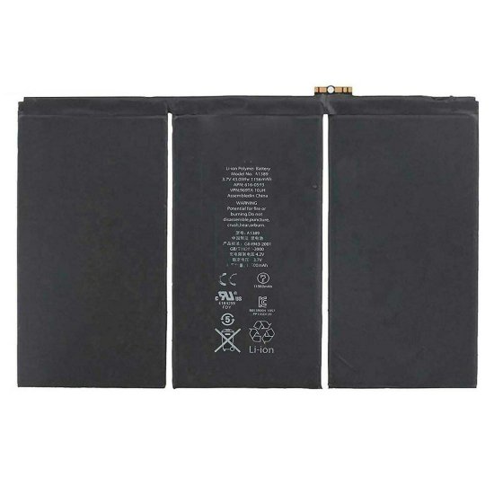 1156mAh 43Wh 3 Cell Apple iPad 3 A1416 iPad 3 A1430 Battery - Click Image to Close