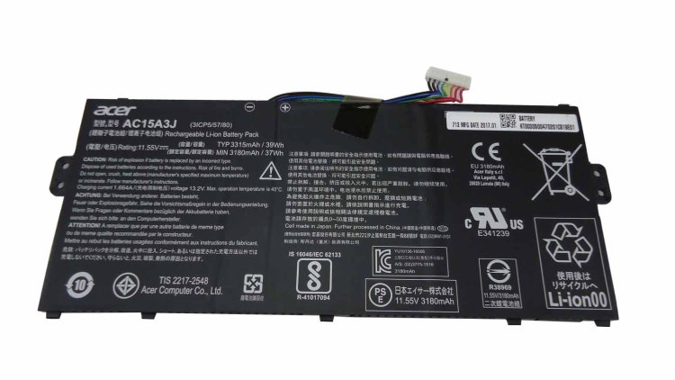 3315mAh 39Wh 3-Cell Battery Acer Chromebook 11 CB3-132-19N7 - Click Image to Close