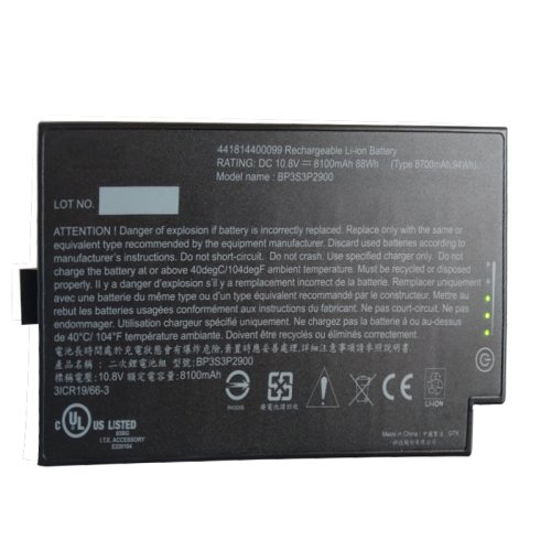 8100mAh 88Wh 9-Cell Getac B300 B300X v200 Battery