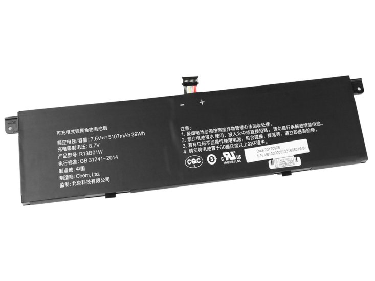 Original 5107mAh 39Wh Laptop Battery Xiaomi 161301-FB 161301-FC - Click Image to Close