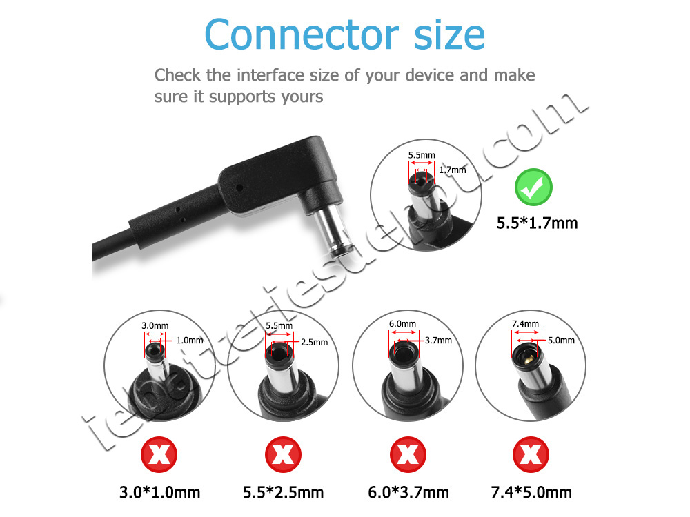 Original 45W Acer Aspire 3 A314-21 Adapter Charger + Power Cord