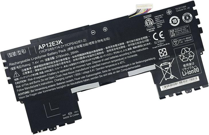 3790mAh 28Wh 3 Cell Acer 1ICP365114-2 Battery