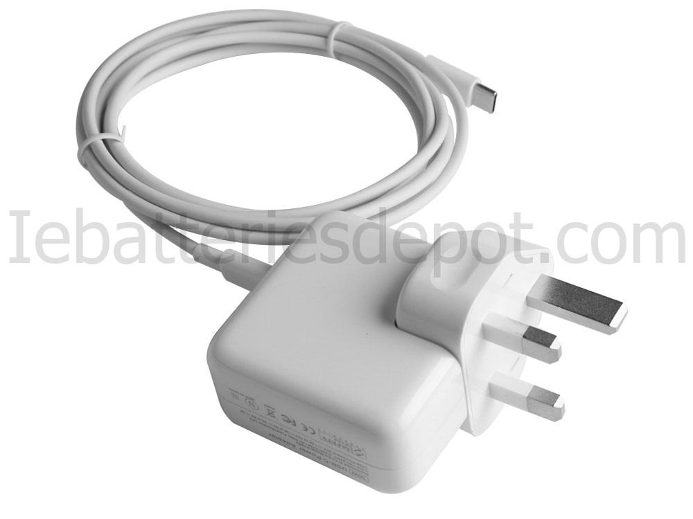 30W USB-C Adapter Charger for Apple MacBook 12 MNYL2FN/A + USB Cable