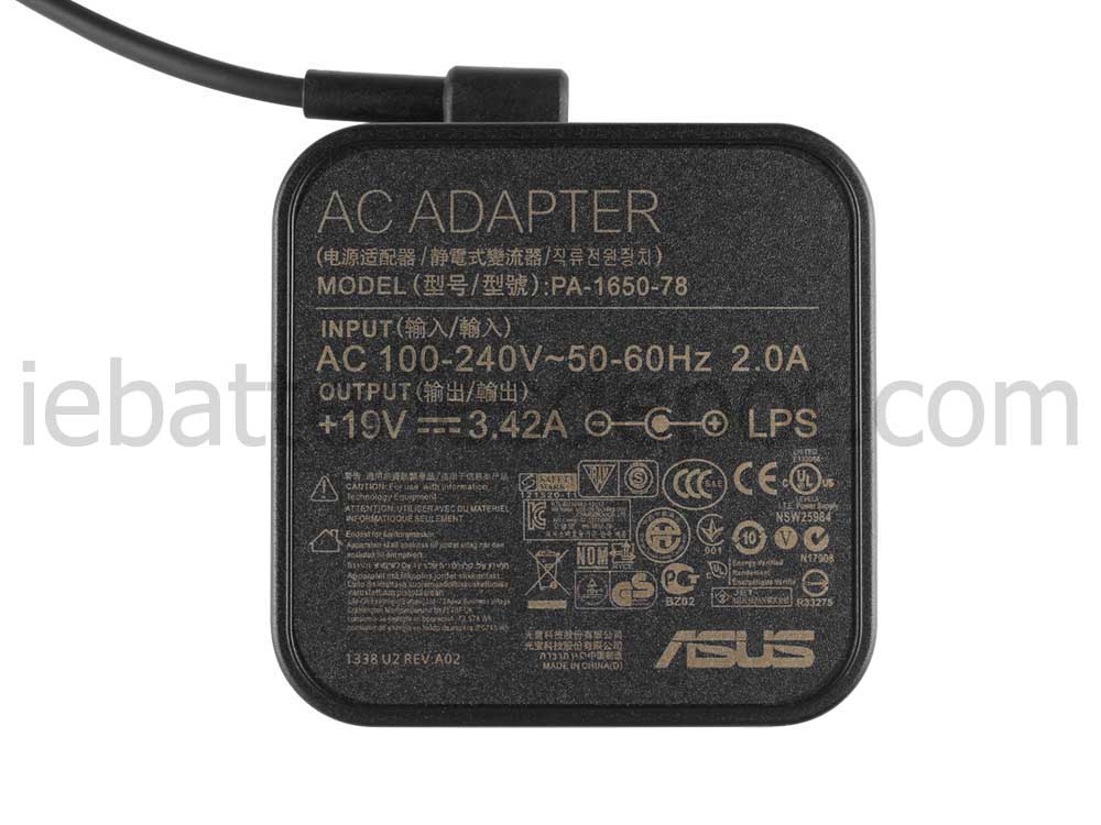 Original 65W Asus ML239H Monitor Adapter Charger + Power Cord