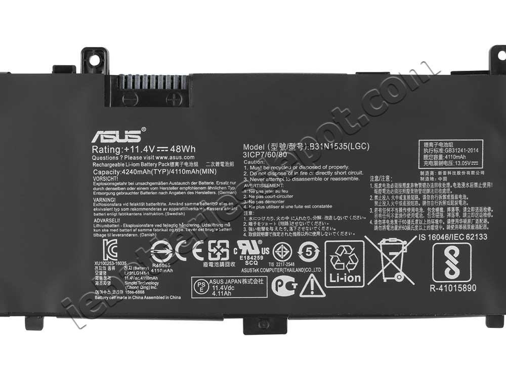 3 Cell 4110mAh 48Wh Laptop Battery Asus Zenbook UX310UA-FC042T-12