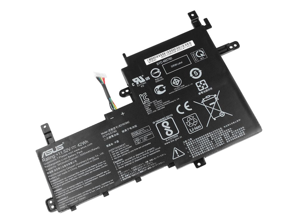 3645mAh 42Wh 3 Cell Asus VivoBook S15 S531FA Battery