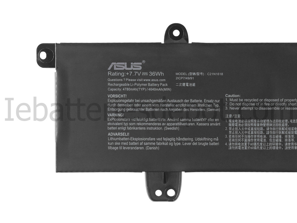 36Wh 4780mAh 2-Cell Asus E402BA Battery