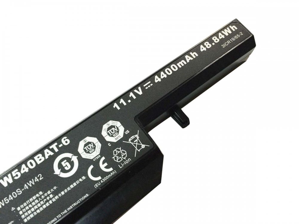 Original 4400mAh 48.84Wh 6-Cell Battery Clevo 3ICR19/65-3