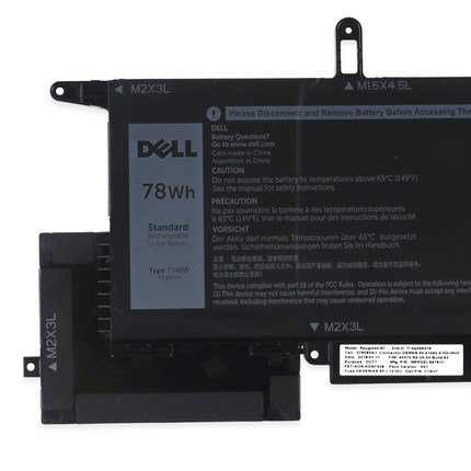 6500mAh 78Wh 6 Cell Dell Latitude 7400 2-in-1 P110G P110G001 Battery