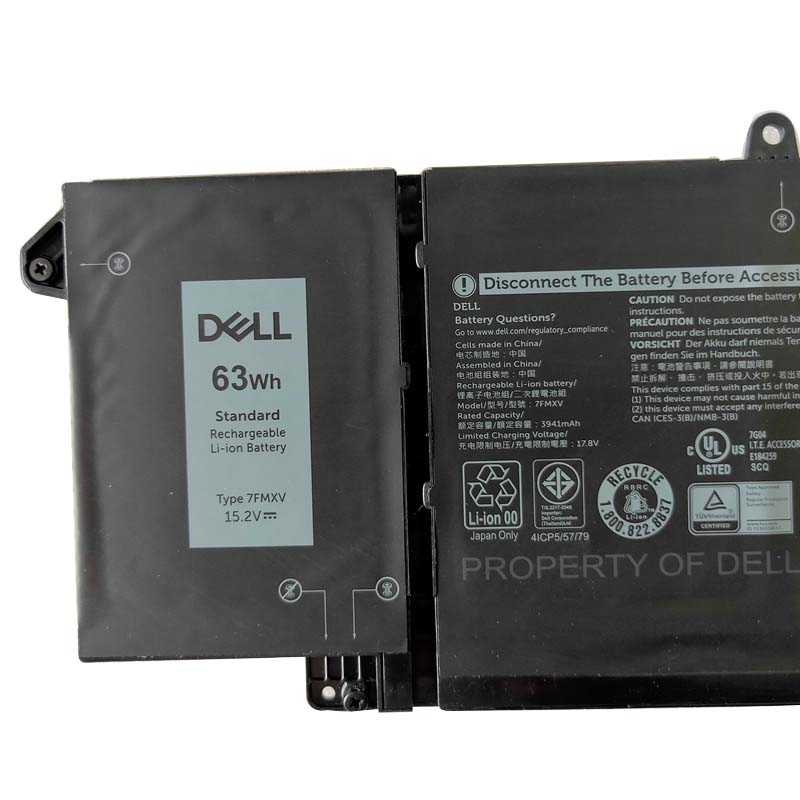 4145mAh 63Wh 4 Cell Dell Latitude 7420 P135G001 Battery