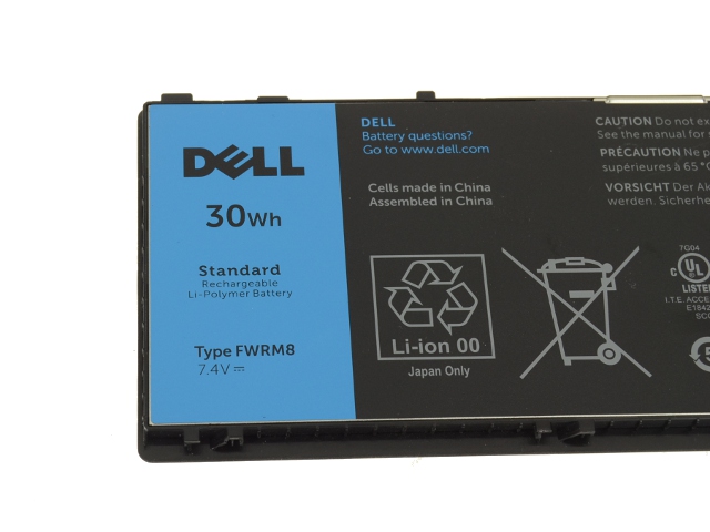 4000mAh 30Wh 2 Cell Dell 1VH6G Battery