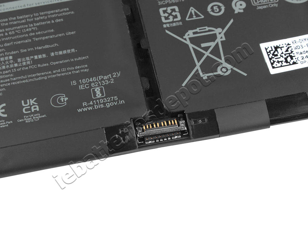 3640mAh 41Wh 4 Cell Dell G91J0 Latitude 3320 Battery