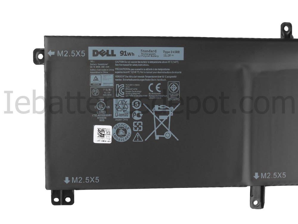 Original 91Whr 9 Cell Dell XPS 15 (9530) P31F Laptop Battery