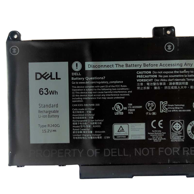 4145mAh 63Wh 4 Cell Battery Dell Latitude 5520 P104F001