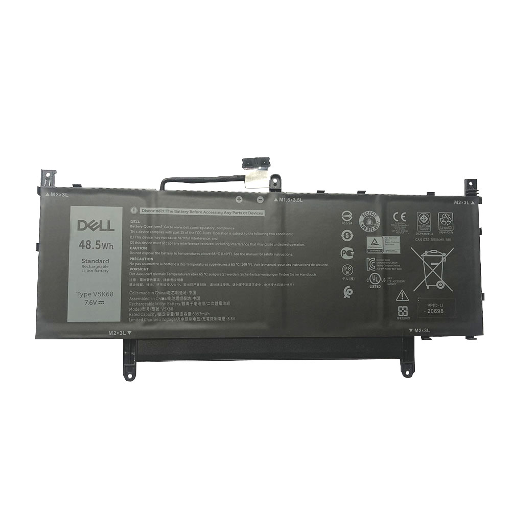 6053mAh 48.5Wh 4 Cell Dell V5K68 Dell Latitude 9520 Battery