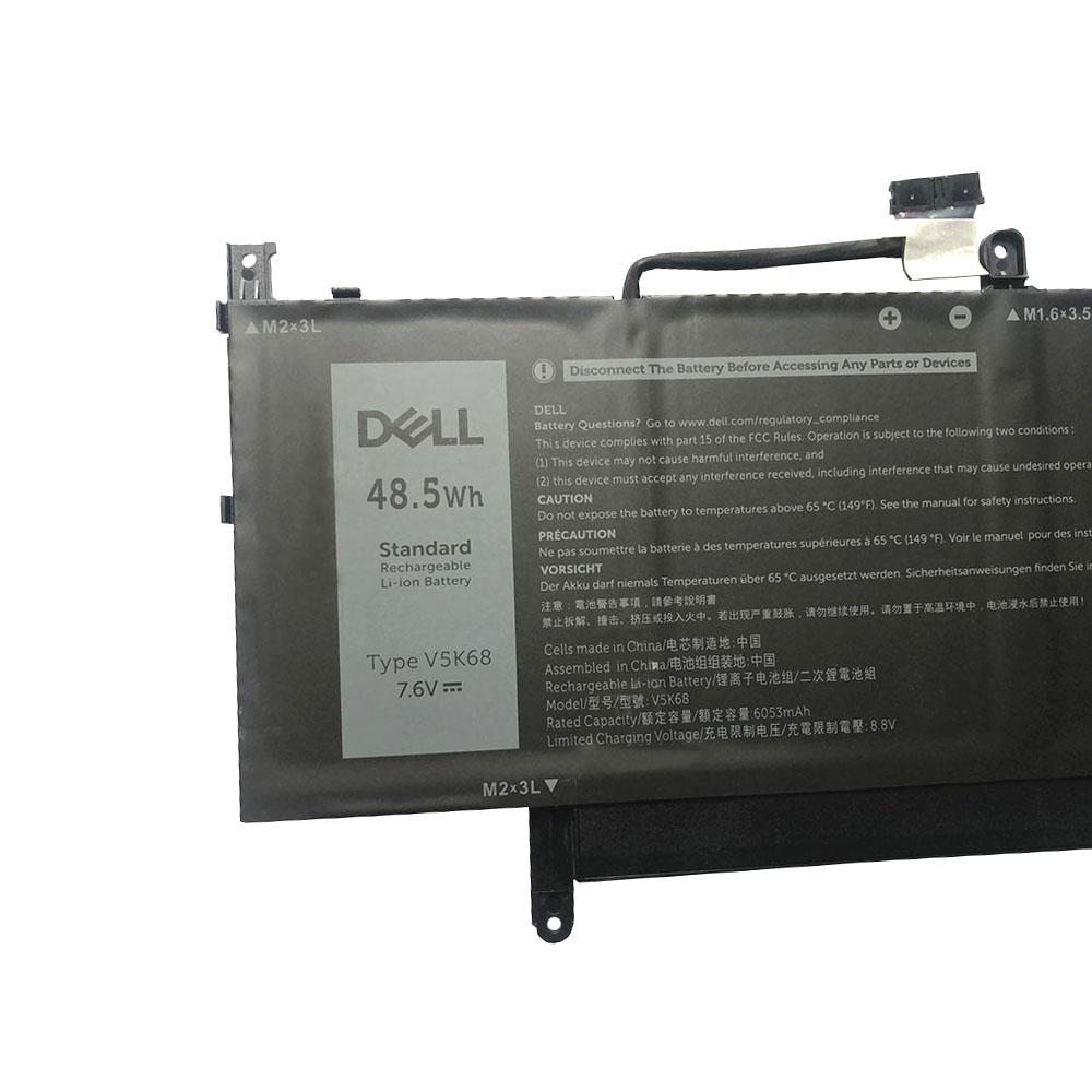 6053mAh 48.5Wh 4 Cell Dell V5K68 Dell Latitude 9520 Battery