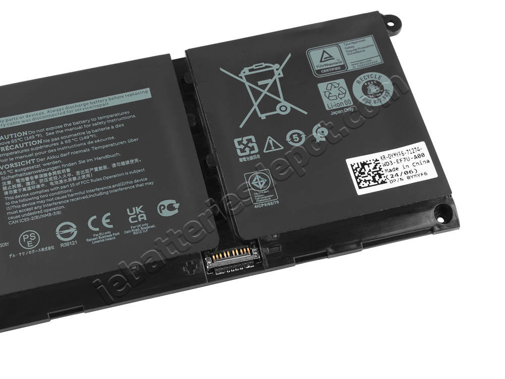 3600mAh 54Wh 4 Cell Dell Latitude 3520 P108F002 Battery