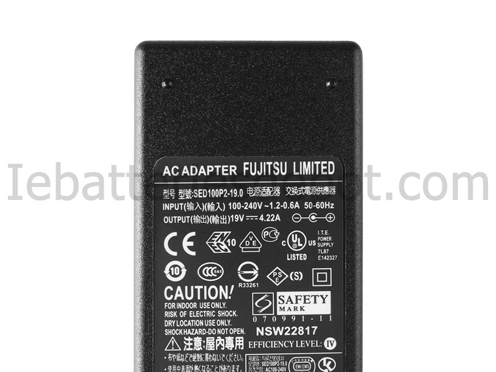 Original 80W Fujitsu 38019956 Adapter Charger + Power Cord