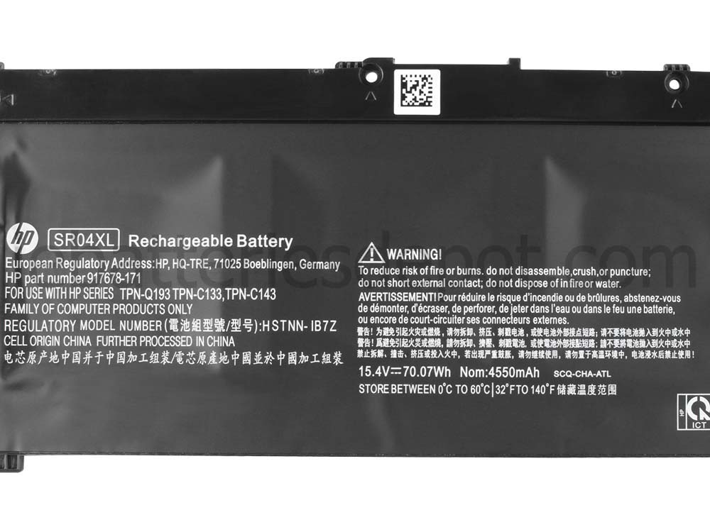 Original 4550mAh 70.07Wh HP Omen 15-ce011no 15-ce011np Battery