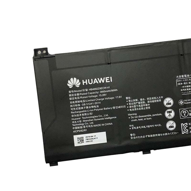 Original 3665mAh 56Wh 4 Cell Huawei MateBook D 14-53010TVS Battery