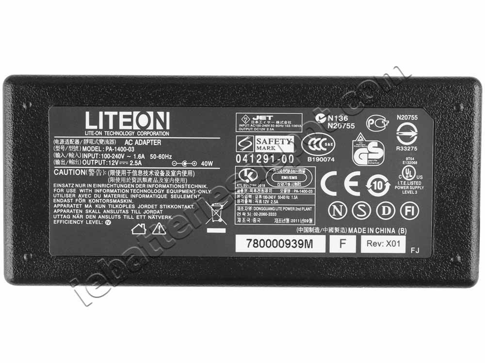 30W AC Adapter Charger Medion E73009 (MD82688)