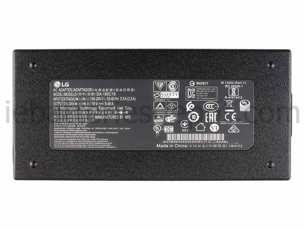 Original 180W LG 34UC98-W 34UC99 34UC99-W Charger Adapter