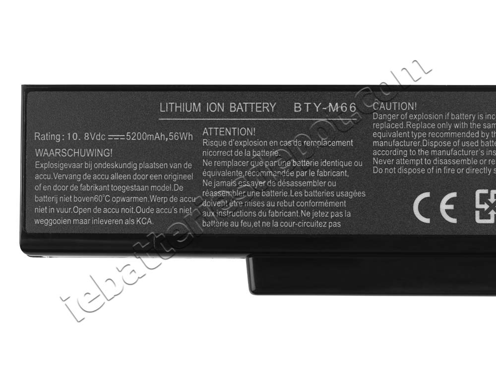 4800mAh 6-Cell Clevo W763C Battery