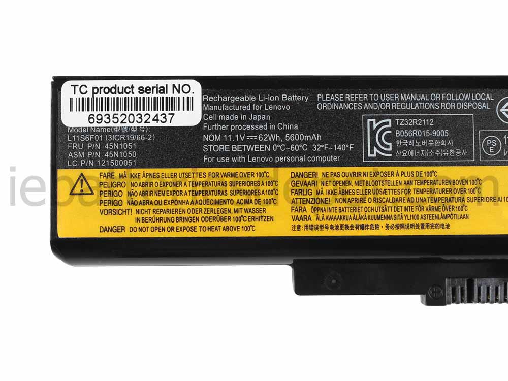 Original 5600mAh 6 Cell Battery Lenovo IdeaPad Z580 2151 Z580 215123u