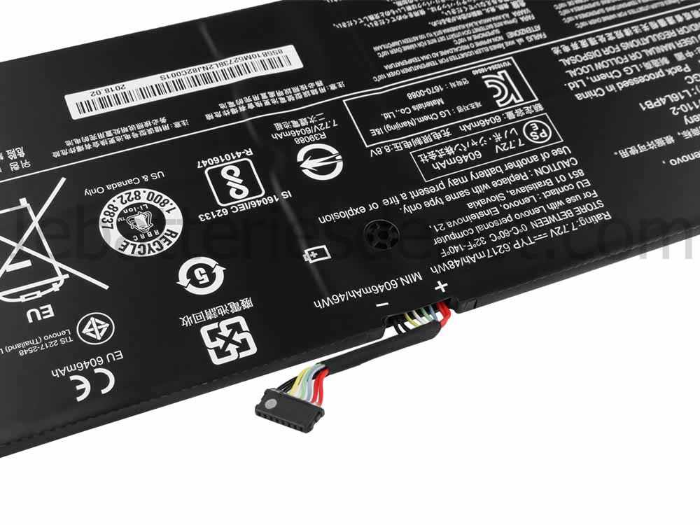 Original 6268mAh 48Wh 4-Cell Battery Lenovo Yoga 730-13IKB 81CT