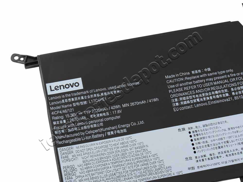 2735mAh 42Wh 4 Cell Lenovo 5B10R32748 Battery