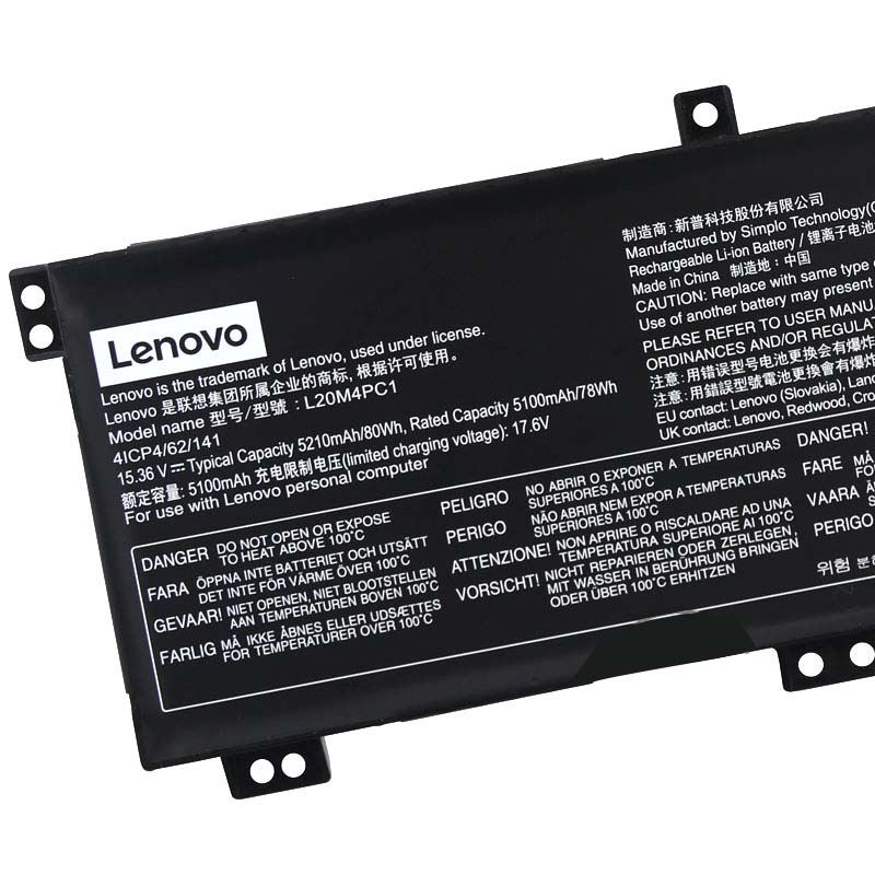 Original Lenovo Legion 5 15ACH6H 82JU Battery 5210mAh 80Wh