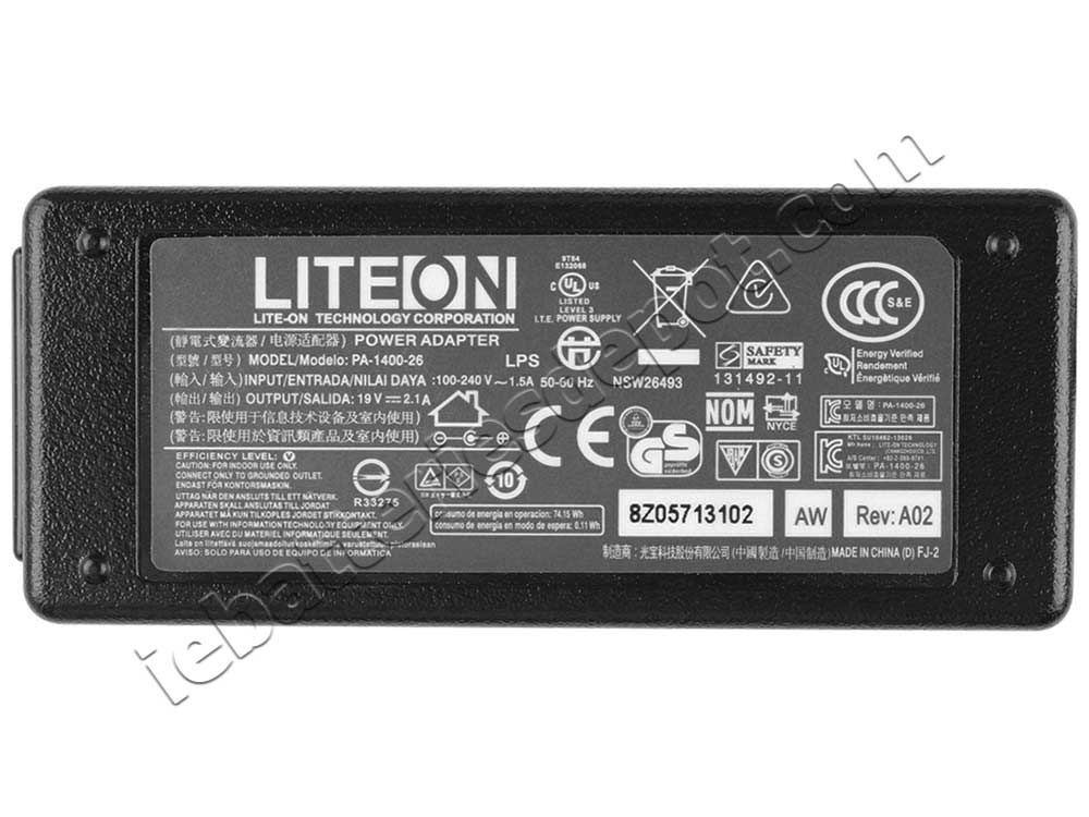 Original 40W LiteOn PA-1400-12MS Adapter Charger + Power Cord