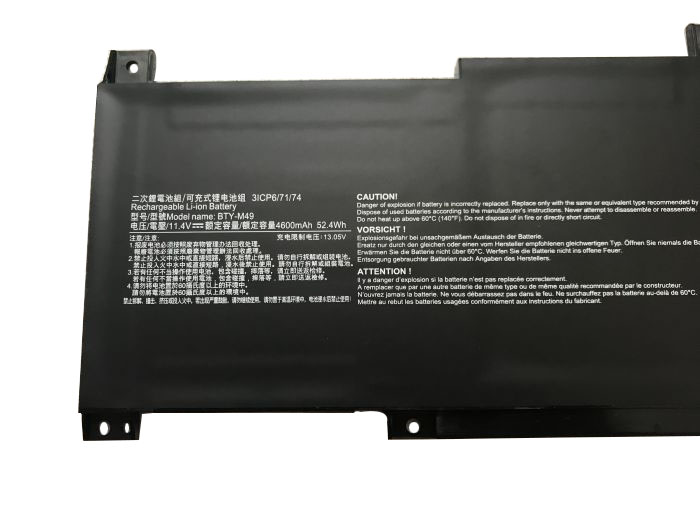 4600mAh 52.4Wh 3-Cell MSI Prestige 14 A10SC-009 Battery