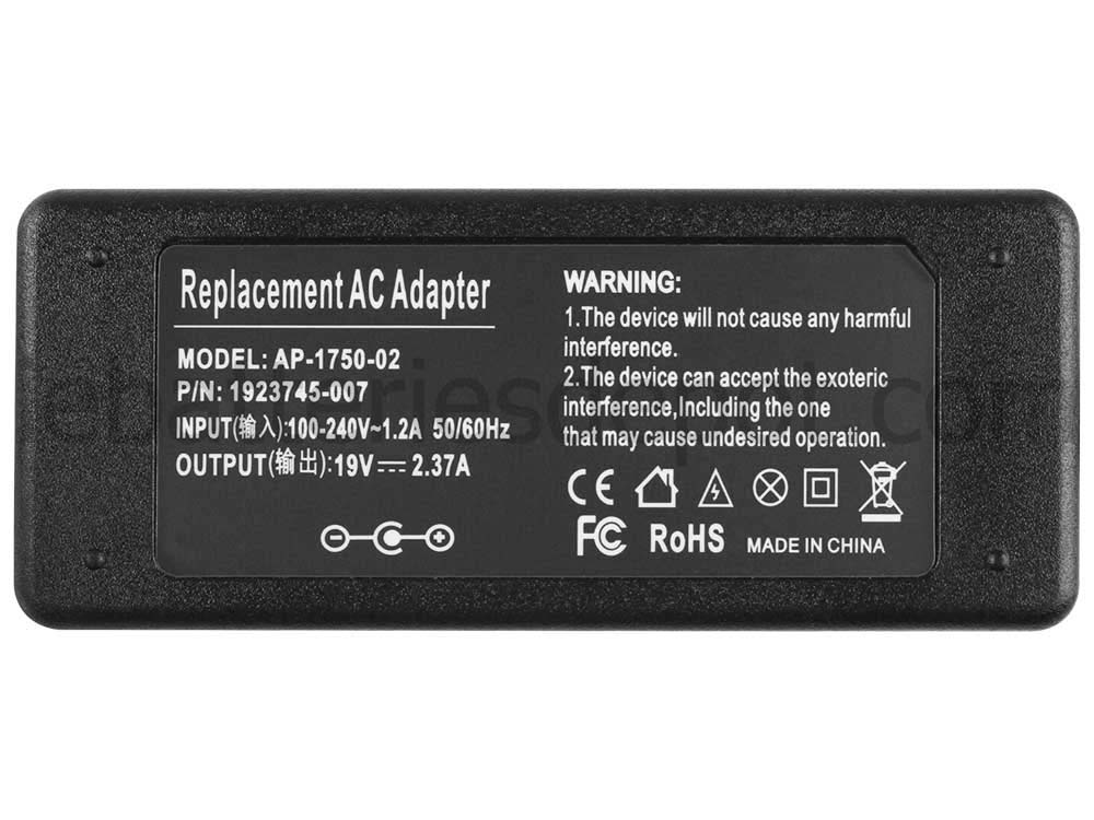 45W Adapter Charger Medion Akoya S6219 MD 60259 MD 99934 + Cord