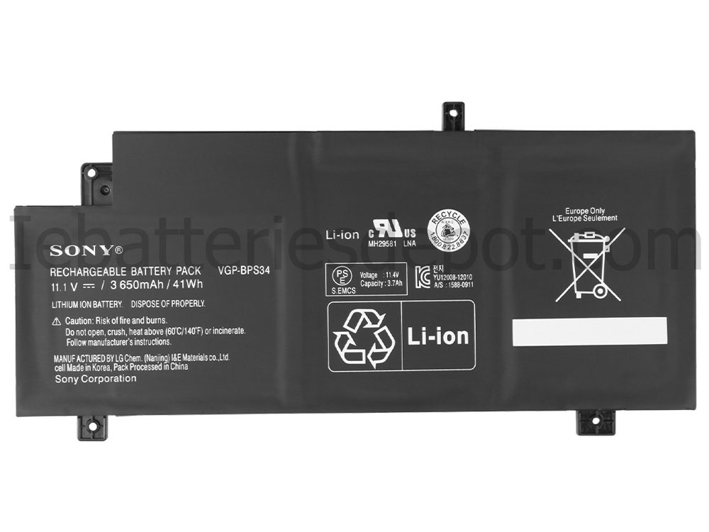 3650mAh 41Wh Battery Sony VAIO Fit 14 SVF14AA1LT SVF14AA1MT SVF14AA1PT