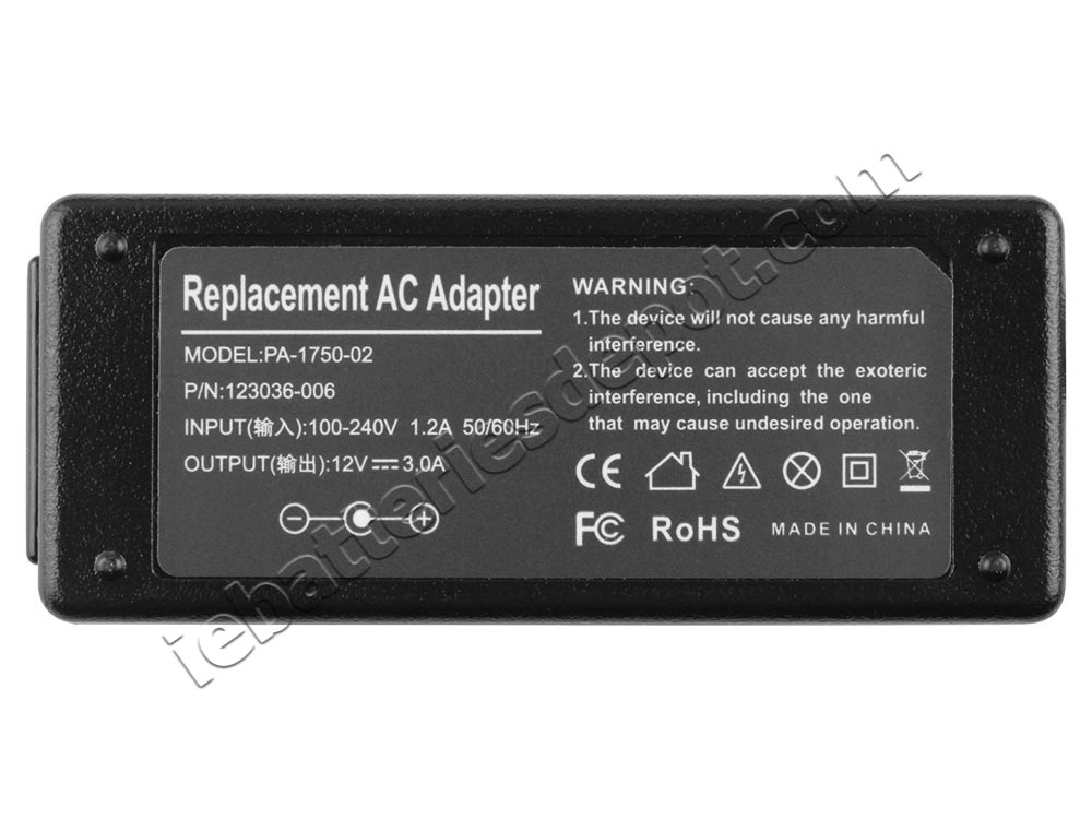 Original 36W Adapter Toshiba Excite AT10LE-A-10D AT10PE-A-106 + Cord