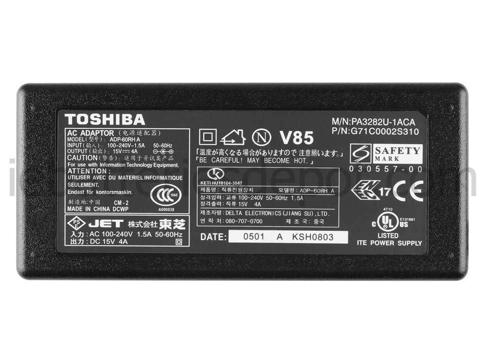 Adapter Charger Toshiba Satellite 1800-514 1800-554S + Cord 60W