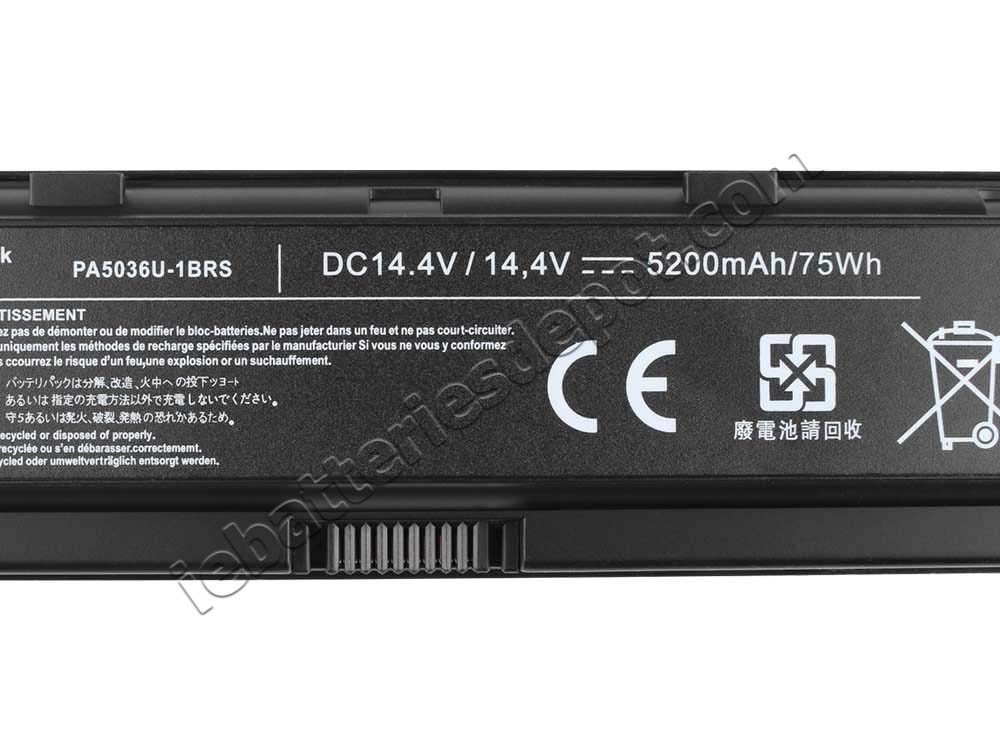 5200mAh 75Wh Laptop Battery Toshiba Qosmio X870-BT2G23 X870-ST3NX1