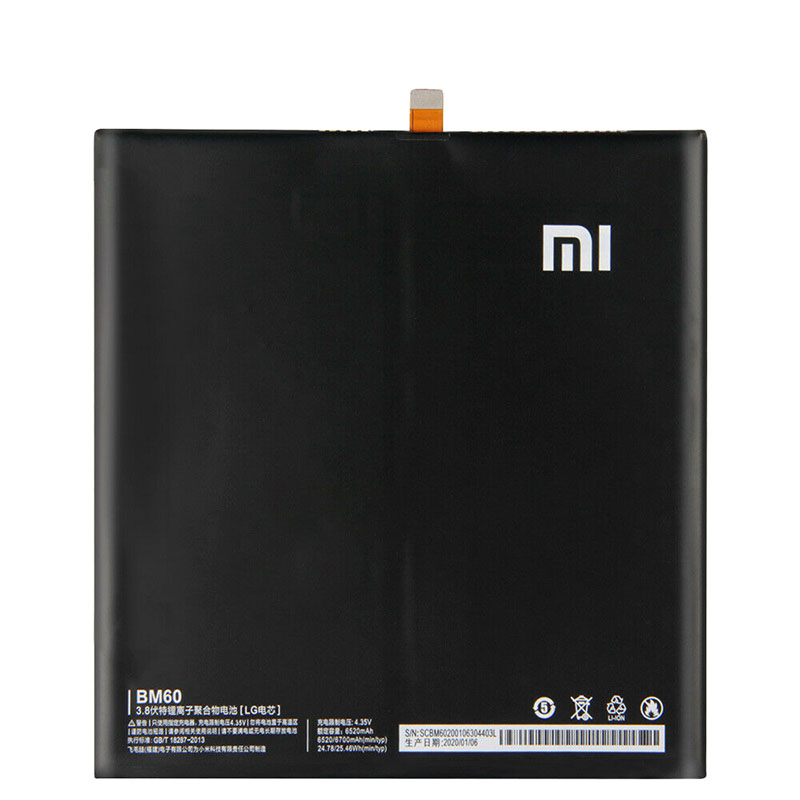 Original 6520mAh 23.71Wh 2 Cell Xiaomi Mipad 7.9 Battery