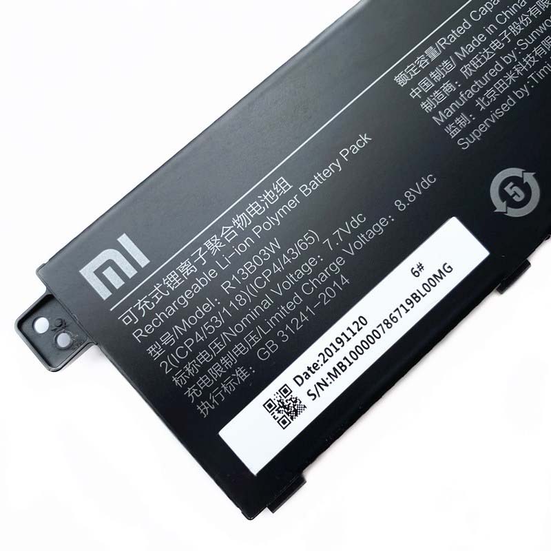 Original 5200mAh 40Wh 4 Cell Xiaomi RedmiBook 13 Battery